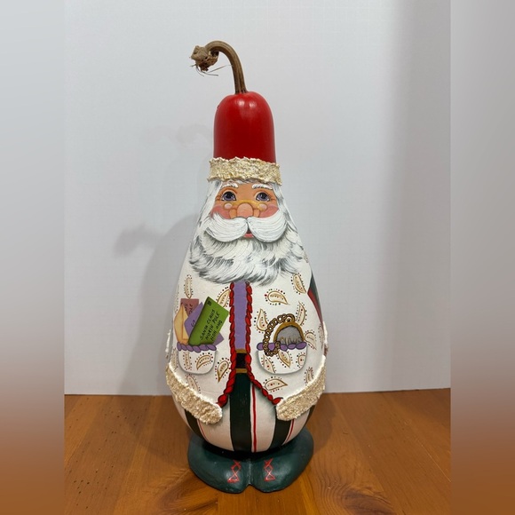 Handmade Santa gourd decoration hand painted